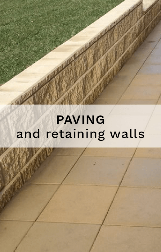 Paving and retaining walls